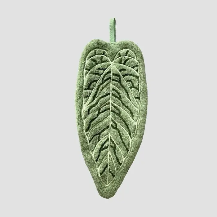 Serviettes lavables transparentes imprimées de plantes