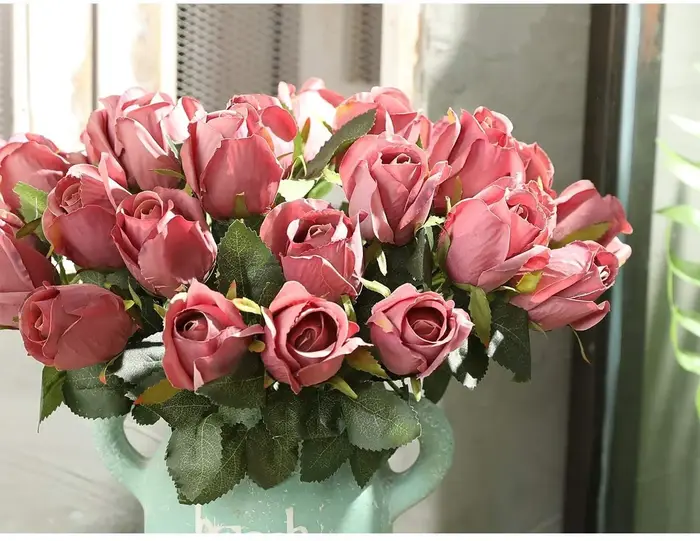 3 bouquets de fleurs artificielles