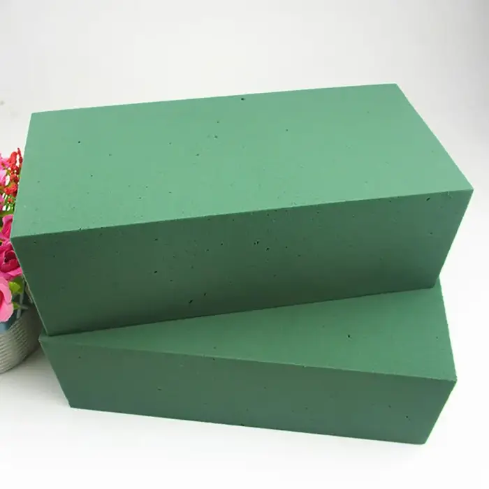 Mousse florale verte carrée pour arrangements floraux