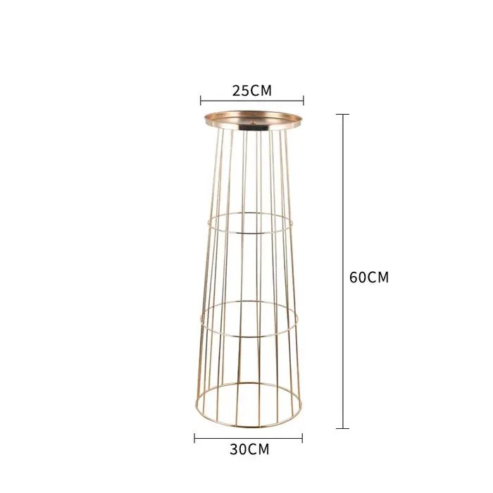 Vases en métal en forme de trompette (5/10 pièces) pour centre de table de mariage, vases à fleurs p