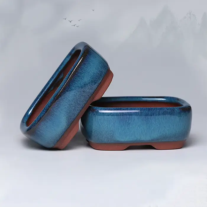 Pots de fleurs en céramique avec trou de vidange avec évent