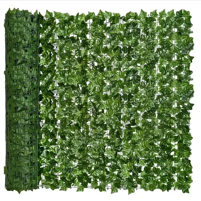 Panneau mural de plante de clôture de lierre artificiel 100x300cm