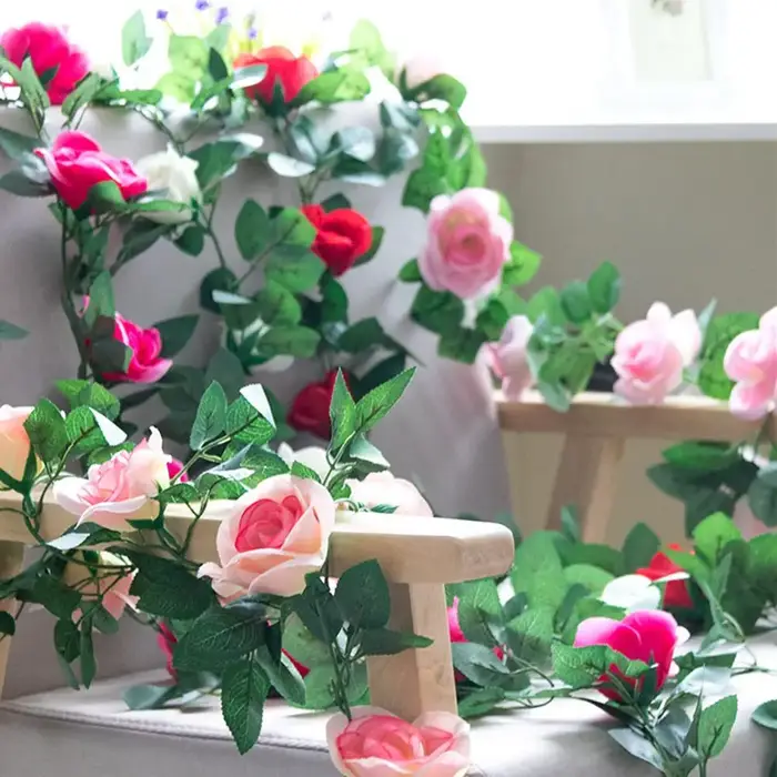 Fleurs de roses artificielles pour mariage
