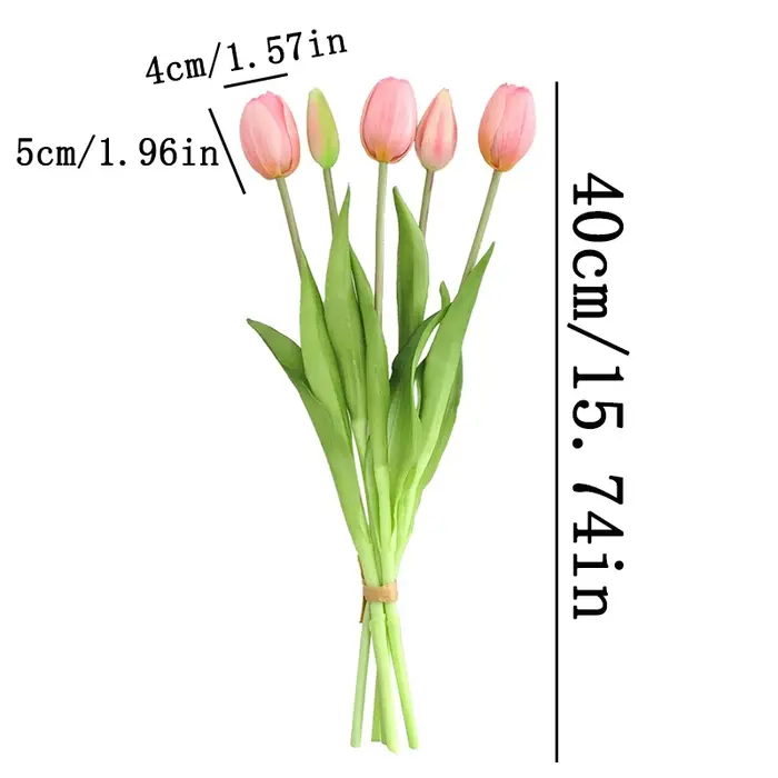 Fleurs tulipes artificielles en PU