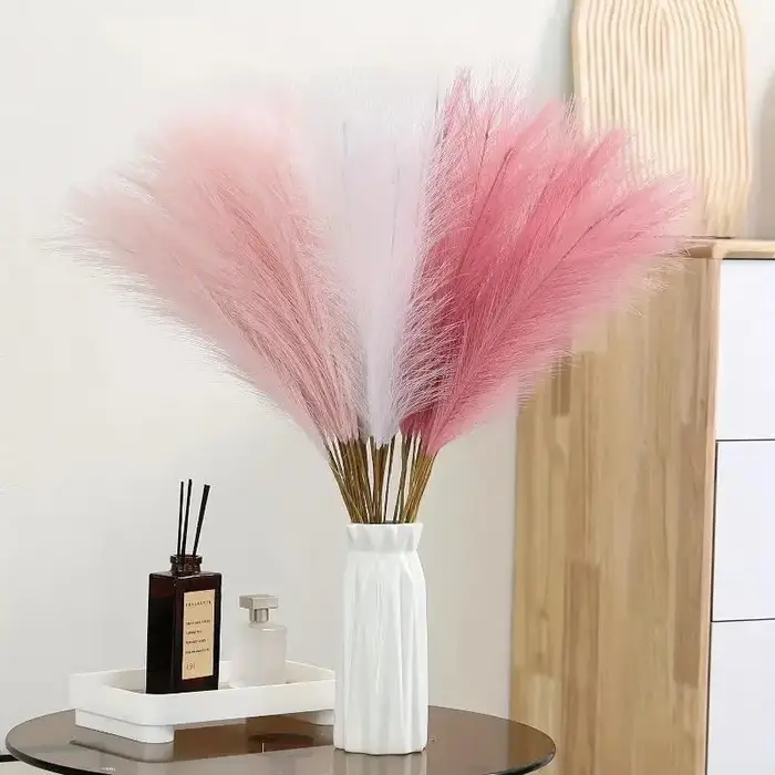 Décor d'herbe de Pampas artificielle