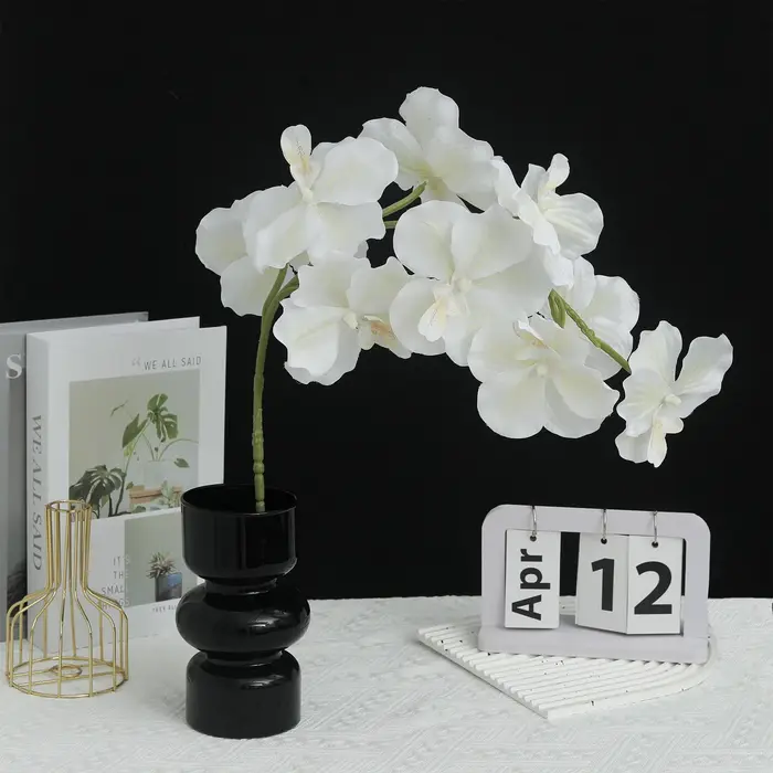 Orchidée papillon fleurs artificielles soie