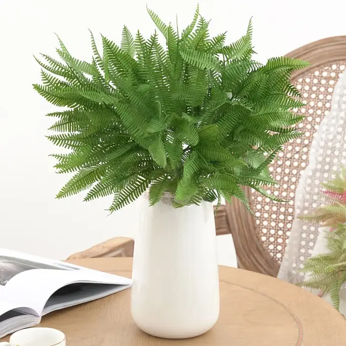 Feuilles de Fougère Artificielles en Plastique