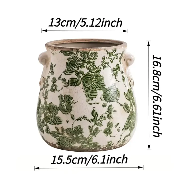 Pot de fleur en céramique Vintage
