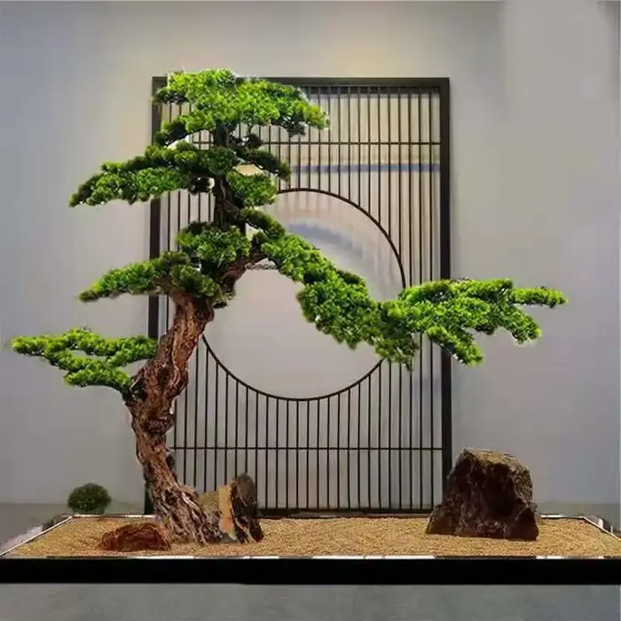 W-142 Arbres artificiels en cèdre et en pin, petit arbre de pin artificiel, plante artificielle en p