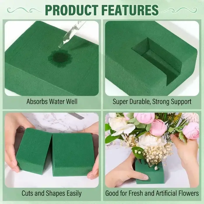 Bloc de mousse florale pour arrangements floraux DIY