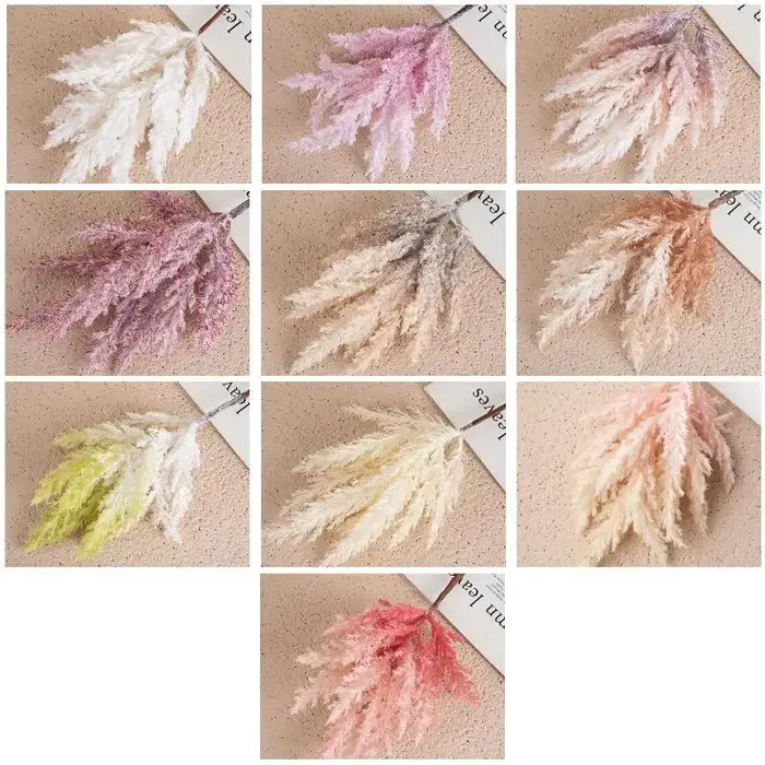Fleurs artificielles d'astilbe chinensis réalistes de 52,5 cm, plantes vertes simulées pour la décoration de couloirs d'hôtel et d'événements de mariage