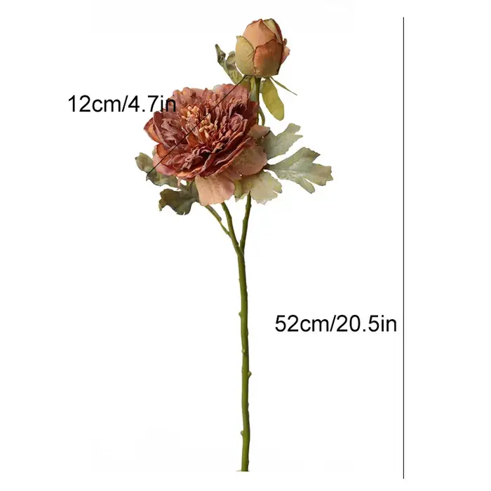 Fleurs de Simulation de pivoine rétro