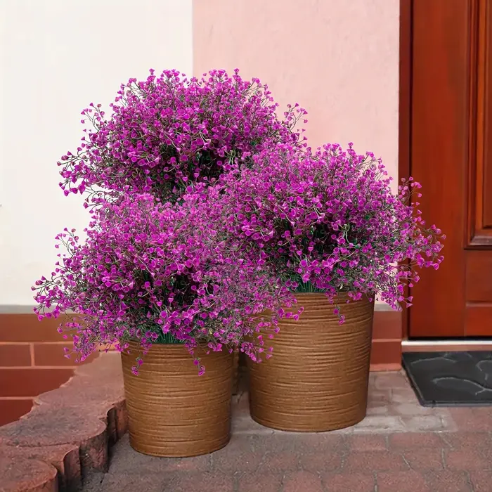 12 bouquets de fleurs artificielles d'extérieur