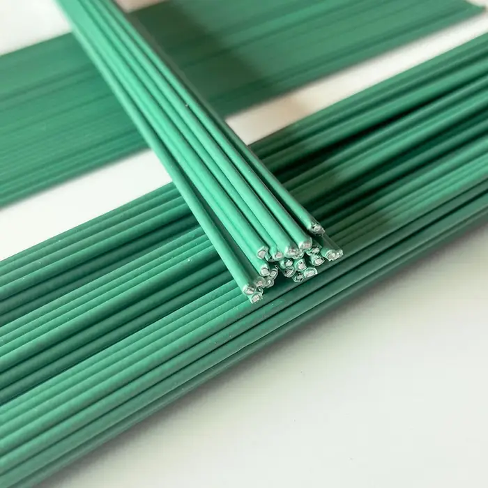 Tige de Fleur Artificielle Vert Foncé, Matériel Floral DIY, Tige D.lique Faite à la Main, Accessoires pour Mariage, Décoration de la Maison, 10Pcs, 40cm