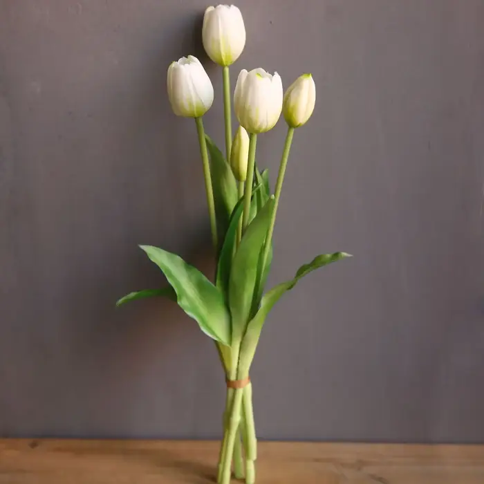 Bouquet de tulipes à cinq têtes hydratantes de haute qualité, décoration d'intérieur nordique réalis