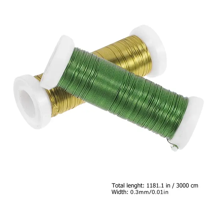 Rouleau de Fils de Fer pour Fleurs Artisanales, pour Fleuriste, 1 Pièce