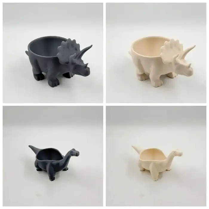 Pot de fleurs dinosaure imprimé en 3D multifonctionnel