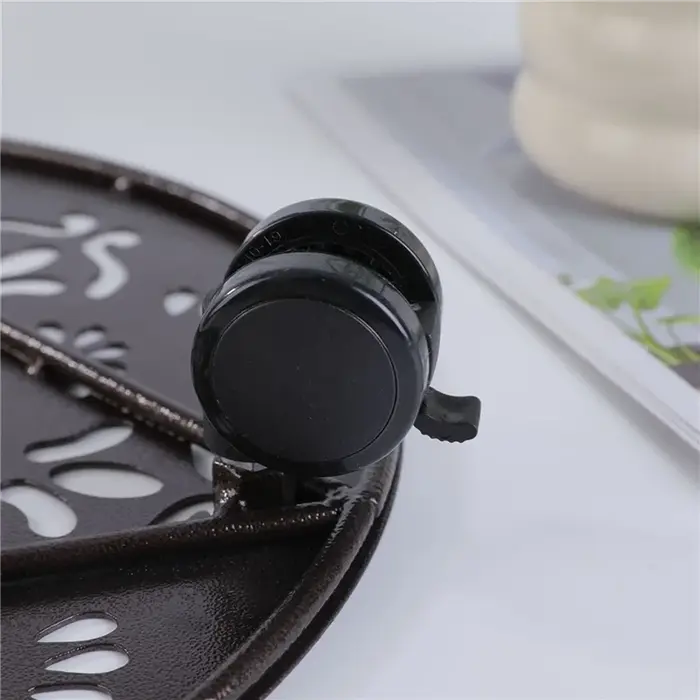 FLYY-12 pouces grands supports de plantes en métal avec roues jardinière ronde Pot Mover rouleaux su