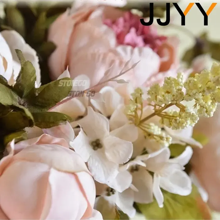 JJYY Bouquet de fleurs artificielles 13 têtes