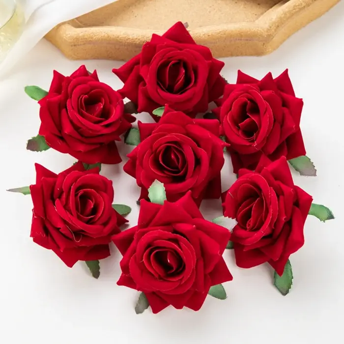 Roses rouges artisanales bon marché de 6Cm