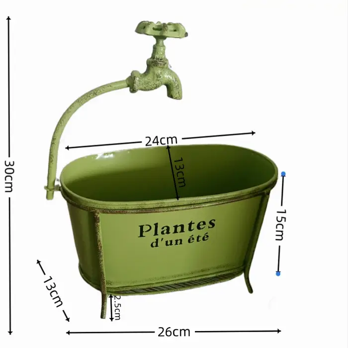 User inière Ovale en Fer pour Plantes de user inage