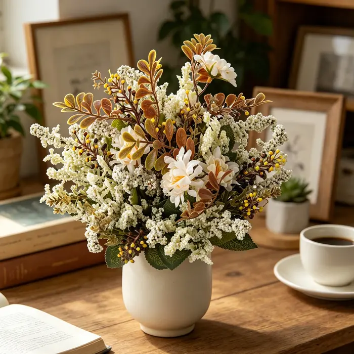 Fleurs artificielles en soie