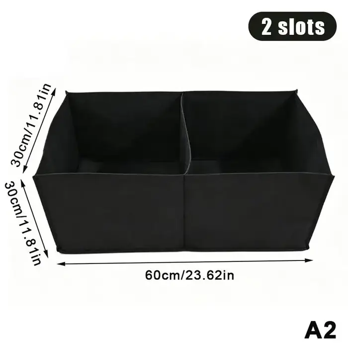 Sac de culture en tissu noir avec 1 à 8 trous, pot de pépinière rectangulaire surélevé réutilisable 