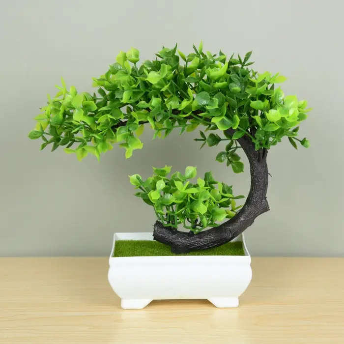Plantes artificielles en Pot bonsaï vert petit arbre herbe