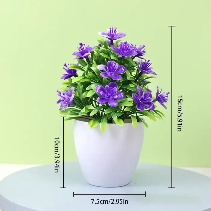 Fleurs artificielles à cinq feuilles de prune