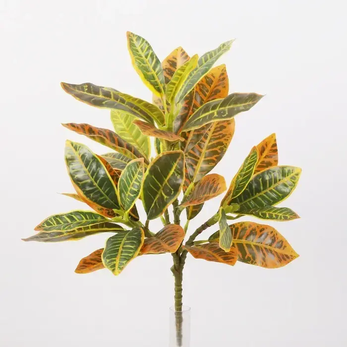 Plantes vertes en bois artificielles changeantes de documents, feuilles en plastique, bouquet de pla