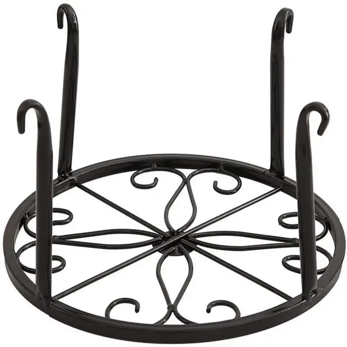 Support de fleurs en fer à Pot unique sur pied