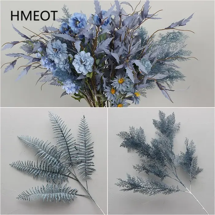 Arrangement Floral série bleu brume