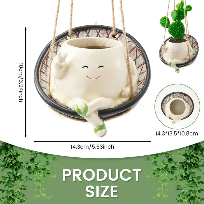Pot de jardinière en résine synthétique