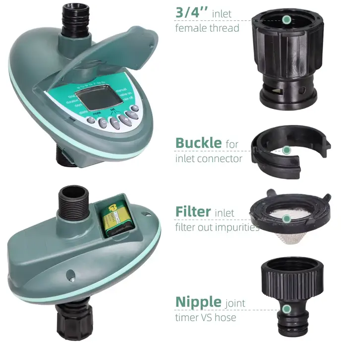 MUCIAKIE – minuterie d'arrosage Programmable pour jardin, balcon, cour, système d'irrigation goutte