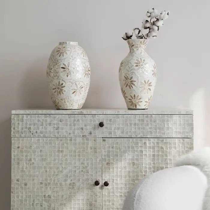 Vase à coquille Vintage