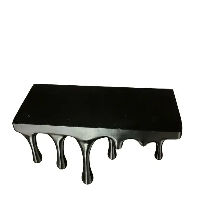 Étagère murale décorative 3D imprimée en plastique, design goutte d'eau, stable, effet fondant, irré