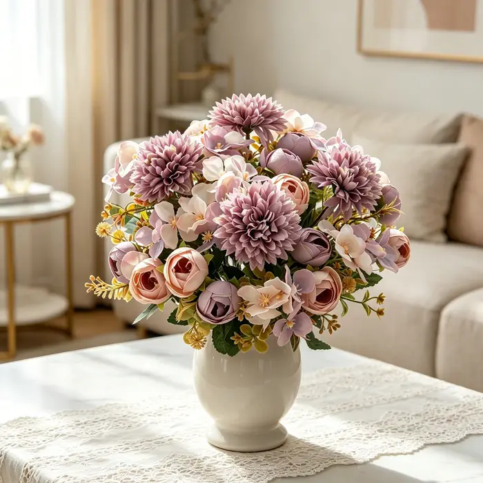 Bouquet de fleurs artificielles d'hortensia pour la maison, la table, le jardin, les fêtes, les mariages, les bouquets de mariée, la décoration DIY et les cadeaux