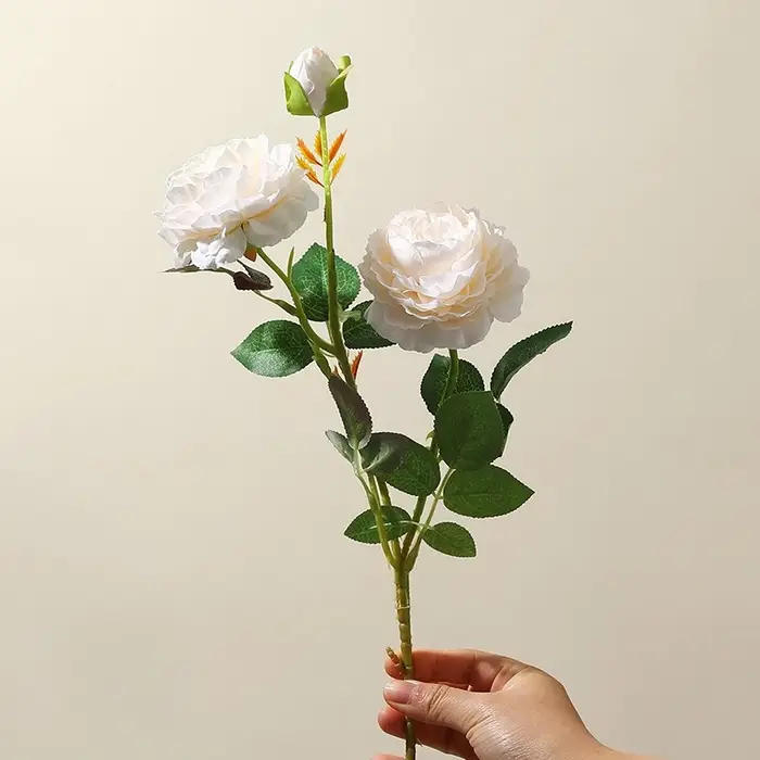 Fleurs artificielles de Ranunculus roses, fausses pivoines, fausses fleurs pour bricolage, Bouquet d