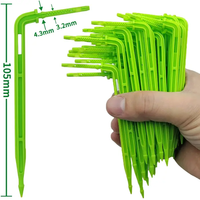 WUJIE 50-1000 pièces 1/8 ''gouteurs verts 3/5mm émetteurs de flèche pliante jardin en pot Irrigation