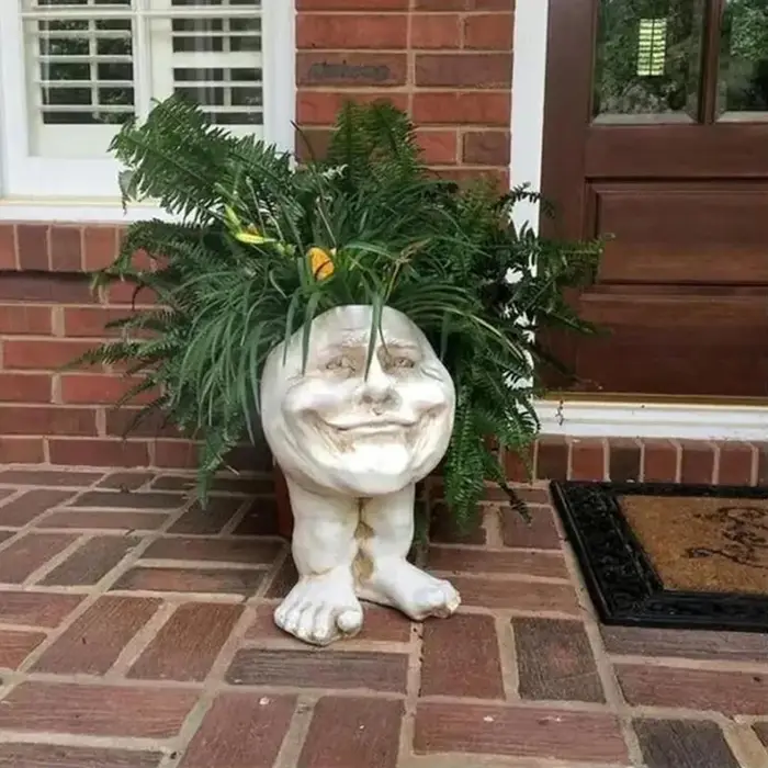 Ornement drôle de pot de fleur Muggle