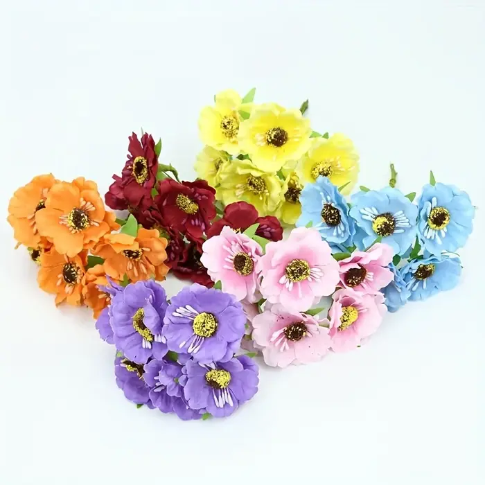 Fleurs artificielles en soie