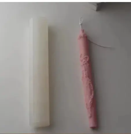 Moule à bougie en silicone à fleurs