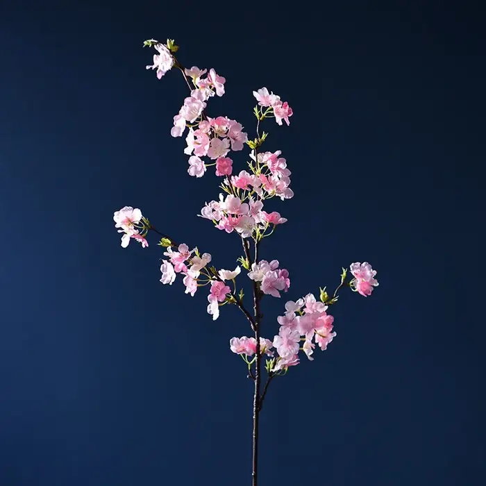 Branches de fleurs de cerisier artificielles effet soie