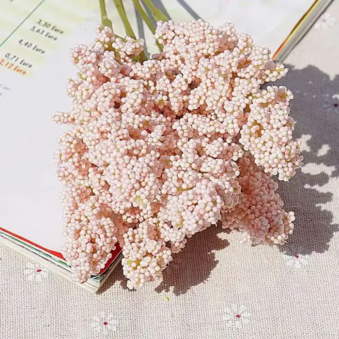 6 pièces/lot PE lavande pas cher fleur artificielle en gros plante décoration murale Bouquet matériel manuel bricolage Vases pour la maison