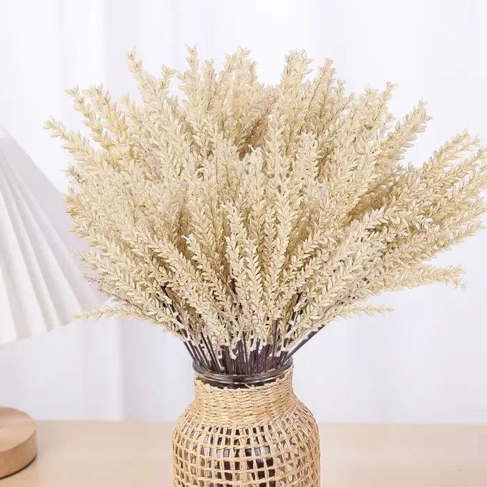 Plantes de Blé Artificielles vaccées en Plastique pour Décoration de Mariage