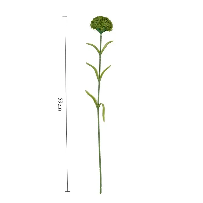 Plante artificielle Dianthus vert de 59 cm pour centre de table