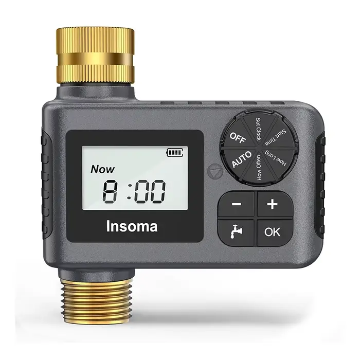 INSOMA-Système d'arrosage automatique, minuterie d'eau d'irrigation de jardin intelligente, avec per