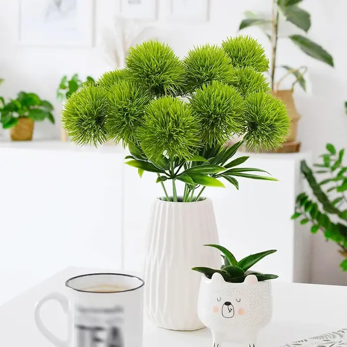 Plantes artificielles de pissenlit pour la décoration intérieure, fausses fleurs décoratives de mariage, vases ornementaux au lework grossier, 26cm, 3 pièces, 5 pièces, 10 pièces