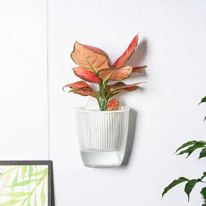 Pot de fleurs mural multicolore, auto-absorbant, Pot de salon
