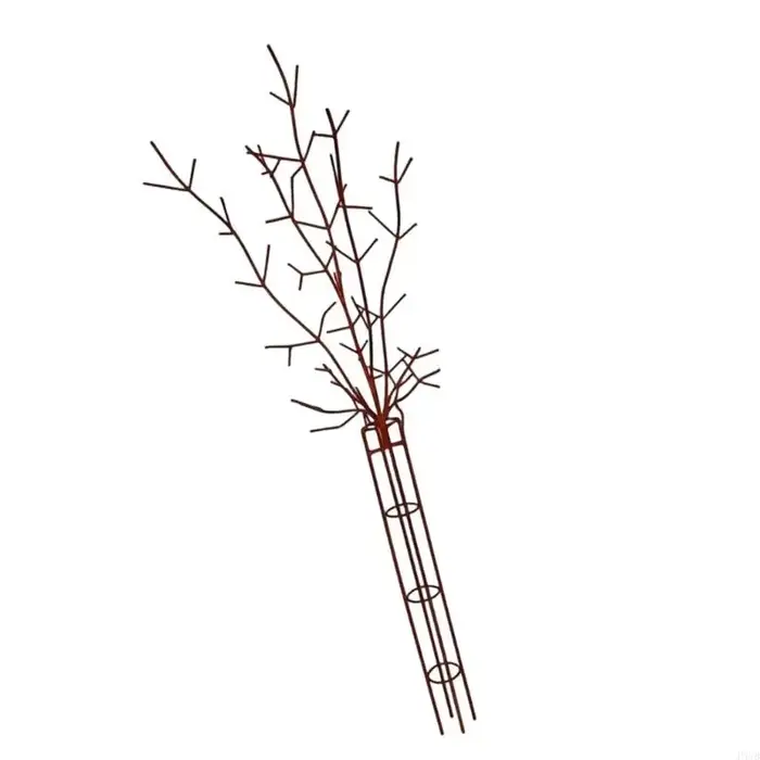 Support grimpant en fer pour croissance des fleurs, piquet jardin à branches décoratives 25x70 pour exposition cour,